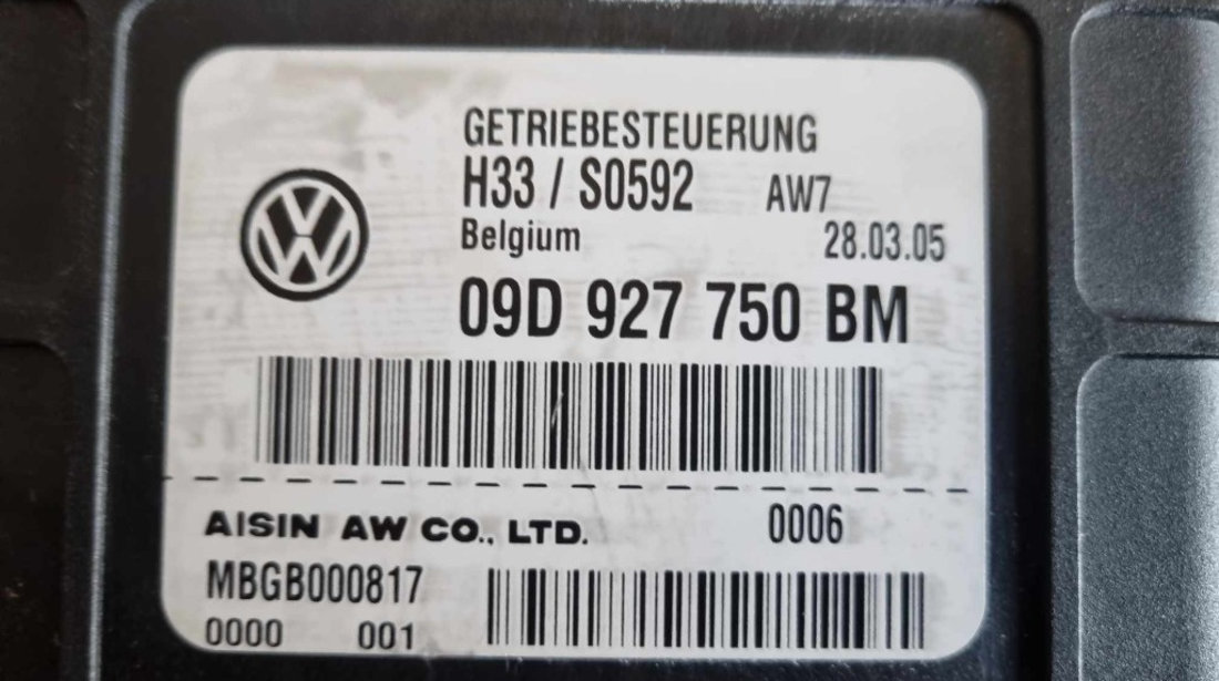 Calculator cutie de viteze automata VW Touareg 7L 5.0 V10 TDI AYH 313 cai cutie MEX cod 09D927750BM