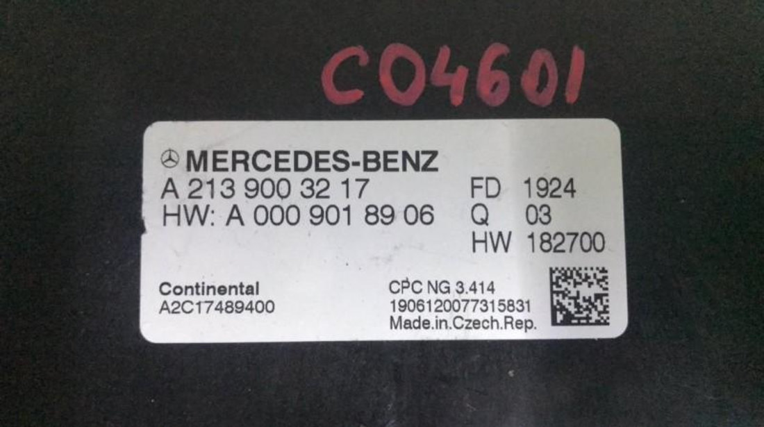 Calculator cutie Mercedes E-Class (2016->) [W213] a2139003217
