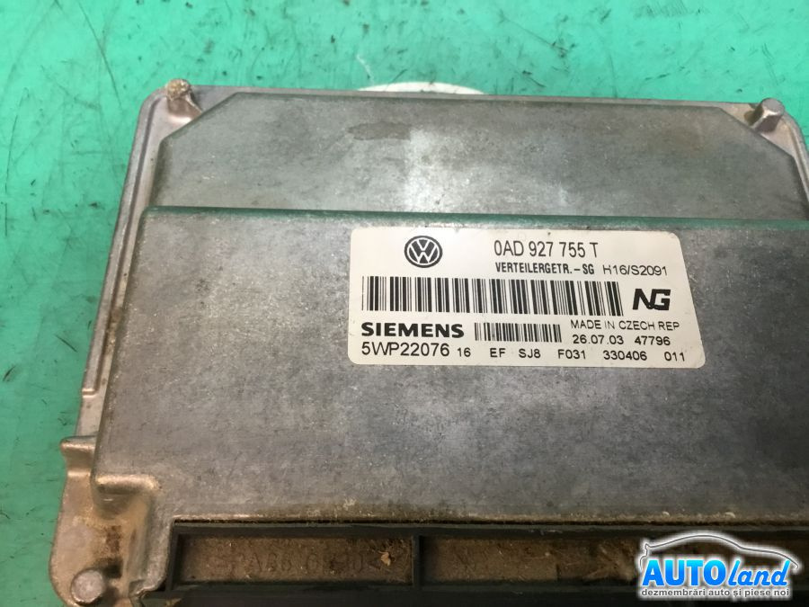 Calculator Cutie Viteza 0ad927755t Volkswagen TOUAREG 7LA,7L6,7L7 2002