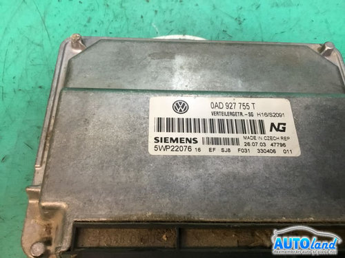 Calculator Cutie Viteza 0ad927755t Volkswagen TOUAREG 7LA,7L6,7L7 2002