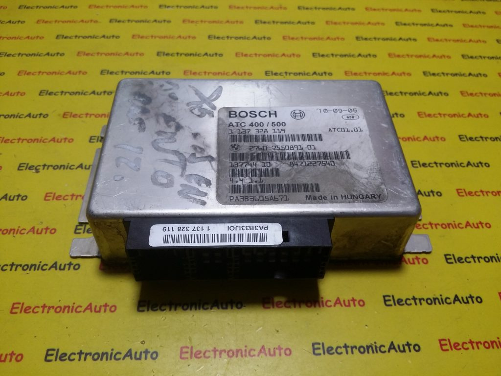Calculator cutie viteze automata BOSCH BMW X5 1 137 328 119 / 1137328119 / 8471227540 / ATC 400 500 / ATC400500 / 2760 7550891 01 / 2760755089101 / ATC01 01 / ATC01011 137 328 119 / 1137328119 / 8471227540 / ATC 400 500 / ATC400500 / 2760 7550891 01
