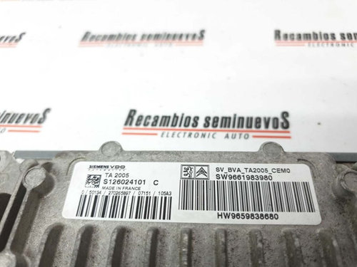 Calculator cutie viteze automata SIEMENS CITROEN C4 S126024101 C / S126024101C / SW 9661983980 / SW9...