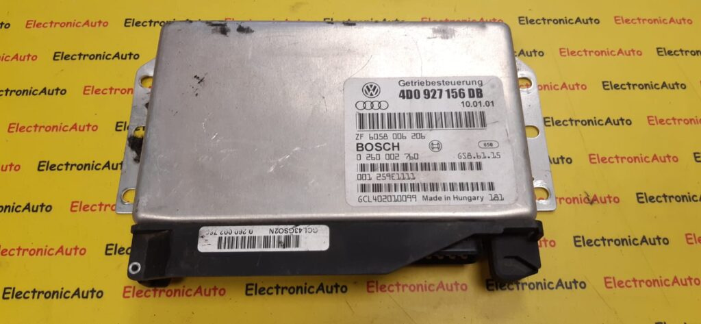 Calculator cutie viteze BOSCH AUDI A8 4D0 927 156 DB / 4D0927156DB / 0 260 002 760 / 0260002760 / GS8 61 15 / GS861154D0 927 156 DB / 4D0927156DB / 0 260 002 760 / 0260002760 / GS8 61 15 / GS86115