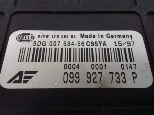 Calculator cutie viteze HELLA FORD SHARAN 099 927 733 P / 099927733P / 5DG 007 534 56 / 5DG00753456 ...
