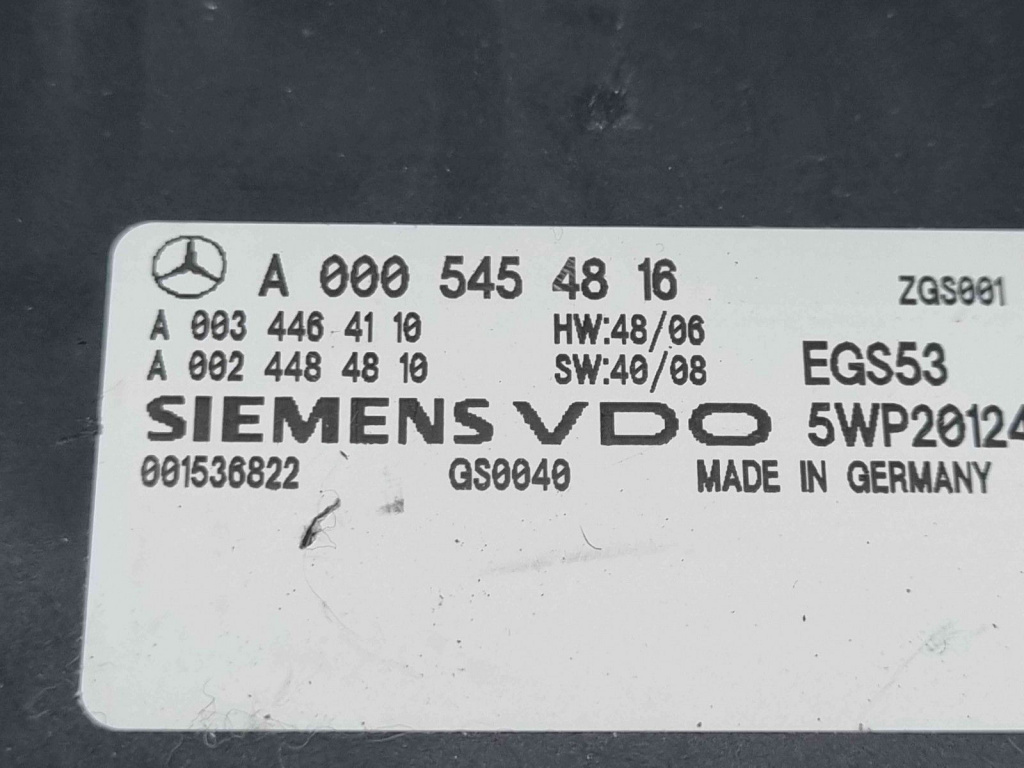 Calculator cutie viteze Mercedes Clasa C (W204) [Fabr 2007-2014] A0005454816 2.2 CDI 651911 80KW / 109CP