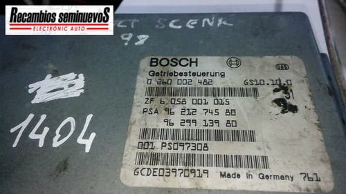Calculator cutie viteze PEUGEOT 406, 0260002482, 9621274580, 9629913980, GS10100,