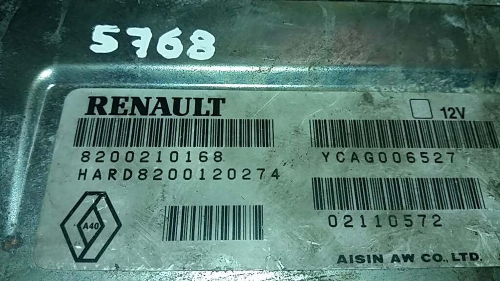 Calculator cutie viteze RENAULT VELSATIS, 8200210168, HARD8200120274,