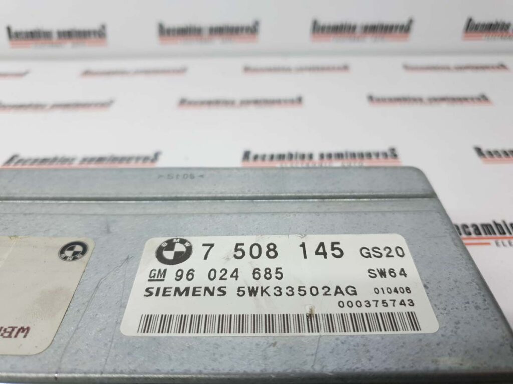 Calculator cutie viteze SIEMENS BMW E46 5WK33502AG / 7 508 145 / 7508145 / 96 024 685 / 960246855WK33502AG / 7 508 145 / 7508145 / 96 024 685 / 96024685
