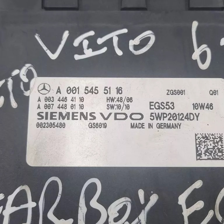 Calculator cutie viteze SIEMENS MERCEDES-BENZ VITO A 001 545 51 16 / A0015455116 / A 003 446 41 10 / A0034464110 / A 007 448 01 10 / A0074480110 / EGS 53 / EGS53A 001 545 51 16 / A0015455116 / A 003 446 41 10 / A0034464110 / A 007 448 01 10 / A007448