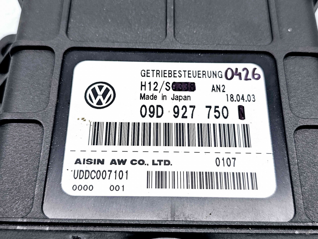 Calculator cutie viteze Volkswagen Touareg (7LA, 7L6) [Fabr 2003-2010] 09D927750 2.5 TDI BAC 128KW / 174CP