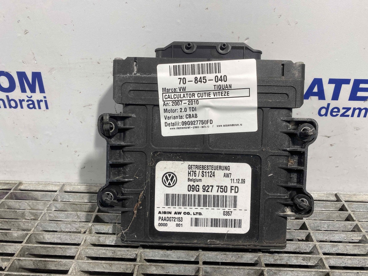 CALCULATOR CUTIE VITEZE VW TIGUAN TIGUAN 2.0 TDI - (2007 2010)