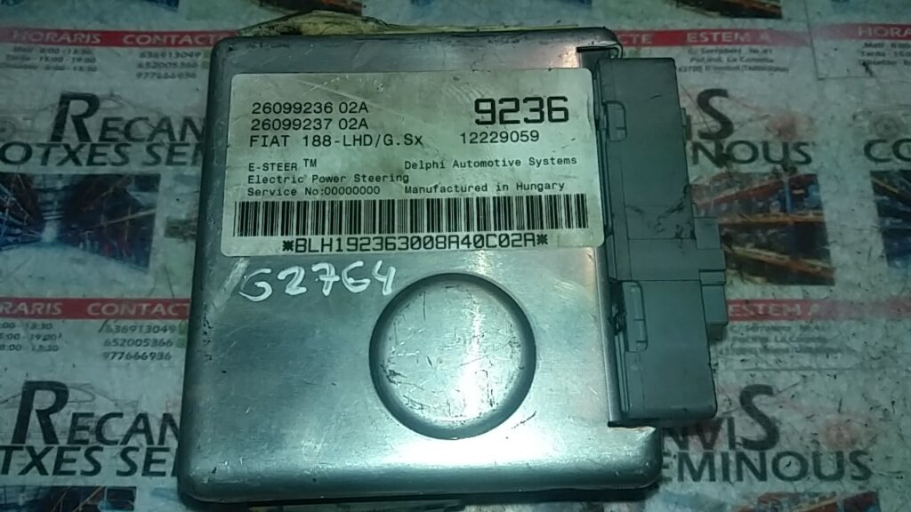 Calculator directie FIAT PUNTO 26099236 02A / 2609923602A / 26099237 02A / 2609923702A / 12229059 / 923626099236 02A / 2609923602A / 26099237 02A / 2609923702A / 12229059 / 9236