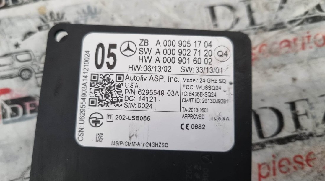 Calculator distronic Mercedes-Benz B-Class (W246) coduri : A0009051704 / A0009027120 / A0009016002