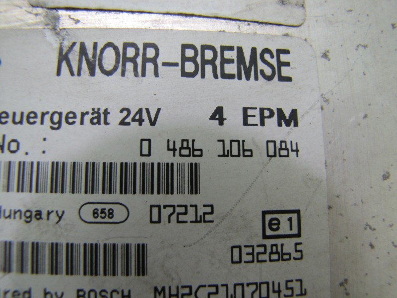 Calculator EBS KNORR-BREMSE MAN TGA 0 486 106 084 / 0486106084 / 20 895 576 / 20895576 / 0328650 486 106 084 / 0486106084 / 20 895 576 / 20895576 / 032865