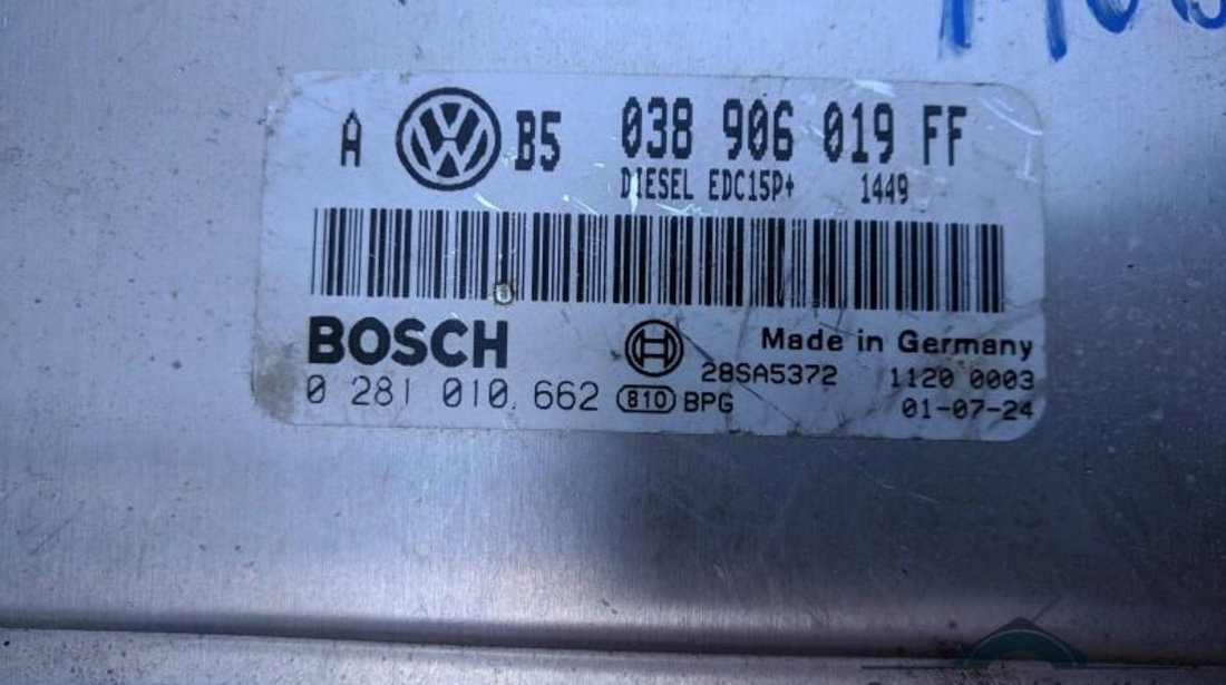 Calculator ecu 1.9 Volkswagen Bora (1998-2005) 038906019ff