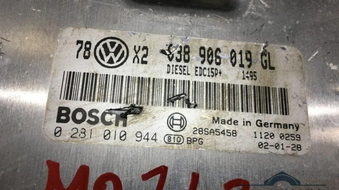 Calculator ecu 1.9 Volkswagen Passat (2000-2005) 038906019gl