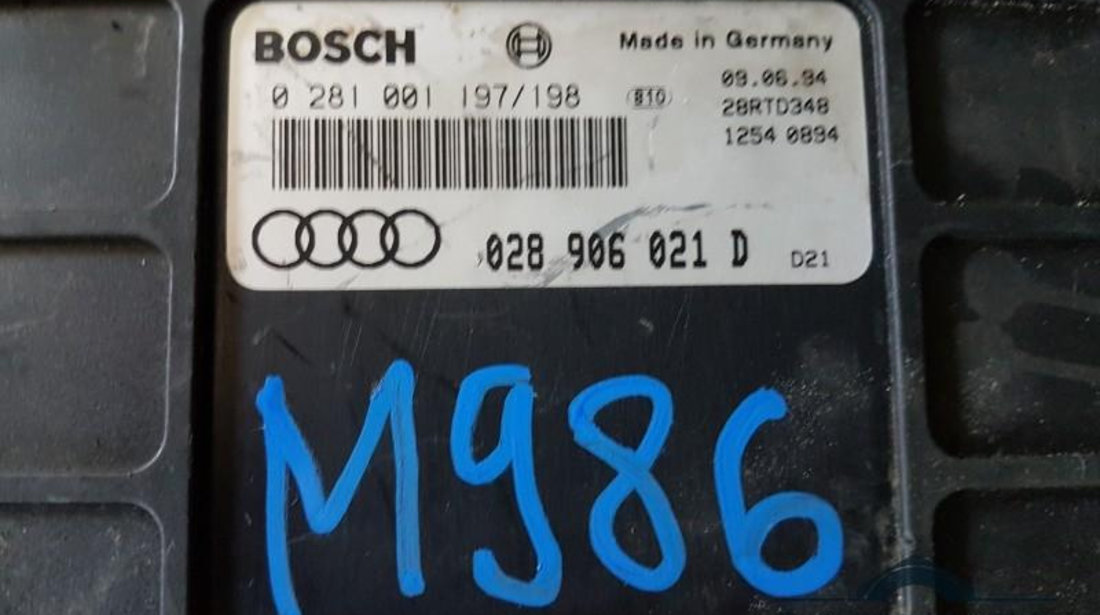 Calculator ecu Audi 80 (1991-1994) [8C, B4] 0281001197