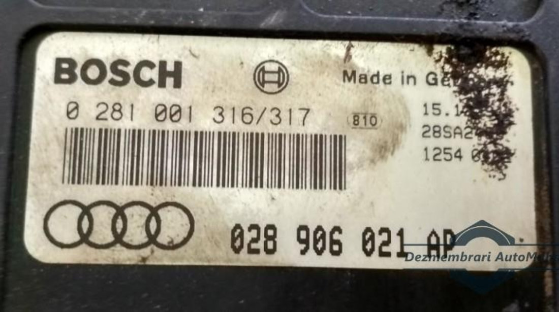 Calculator ecu Audi 80 (1991-1994) [8C, B4] 0281001316/317