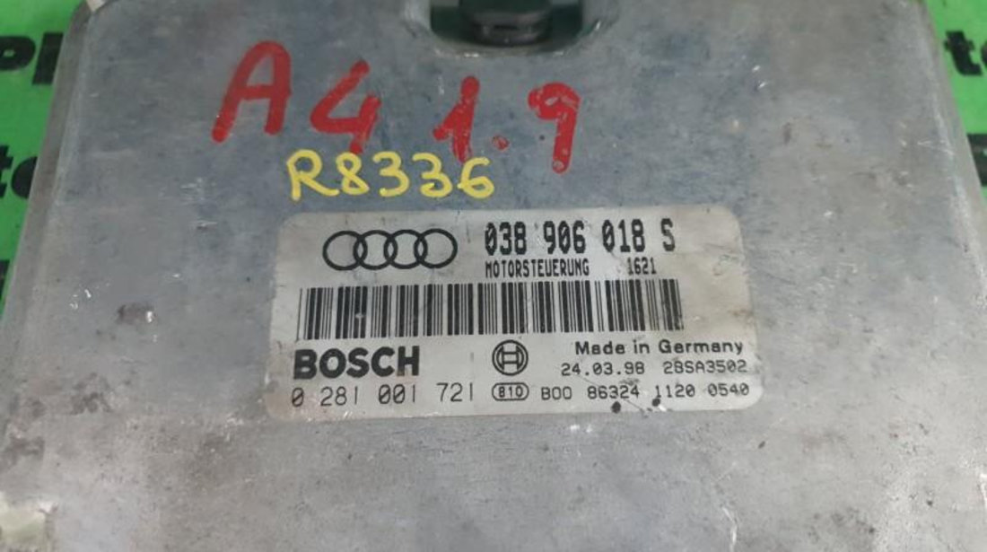 Calculator ecu Audi A4 (1994-2001) [8D2, B5] 0281001721