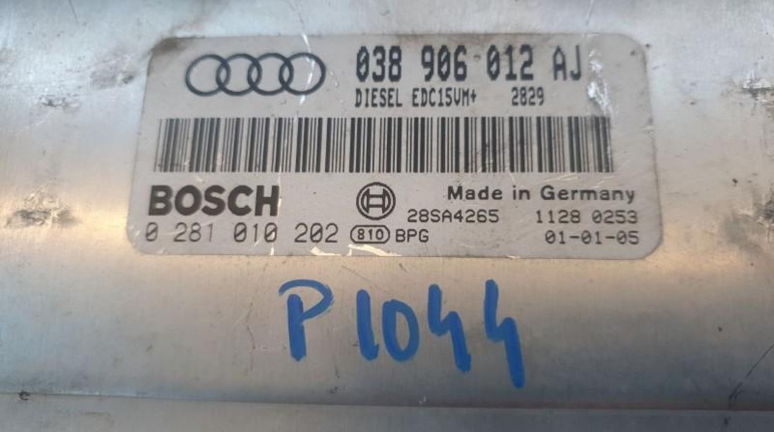 Calculator ecu Audi A4 (1994-2001) [8D2, B5] 0281010202