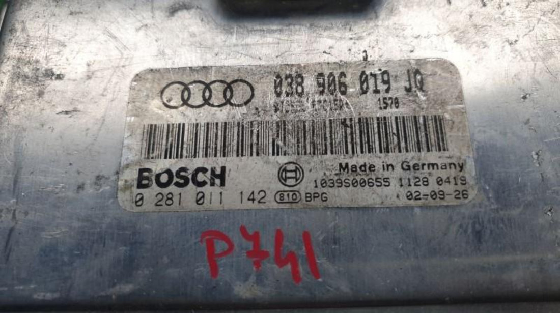 Calculator ecu Audi A4 (2001-2004) [8E2, B6] 0281011142