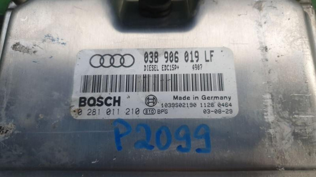 Calculator ecu Audi A4 (2001-2004) [8E2, B6] 0281011210