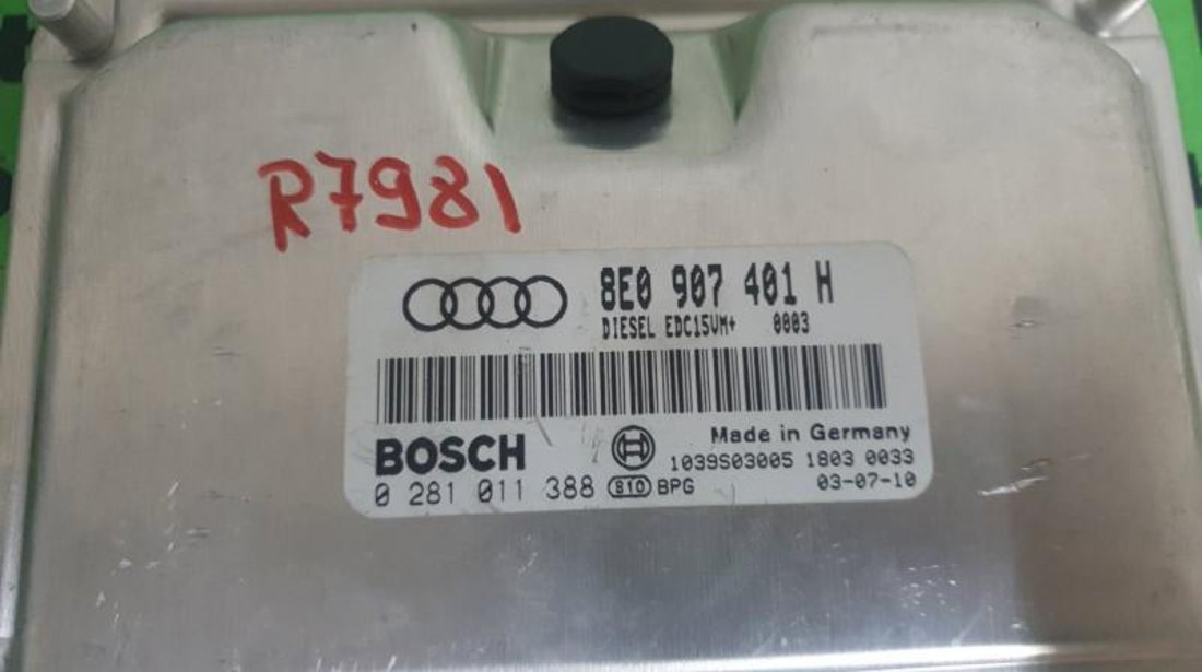 Calculator ecu Audi A4 (2001-2004) [8E2, B6] 0281011388