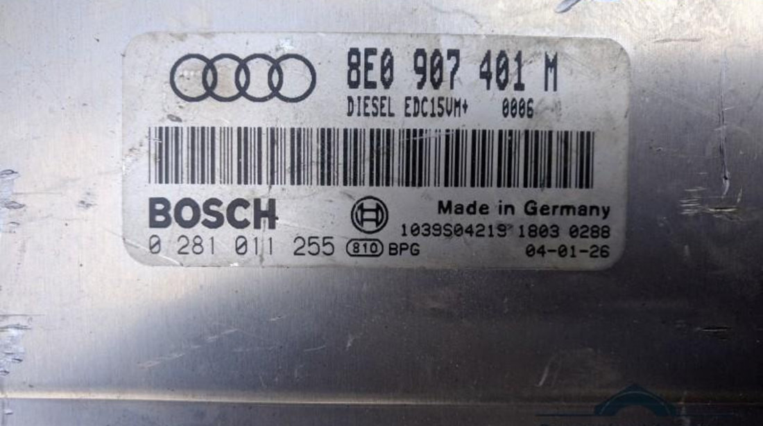Calculator ecu Audi A4 (2001-2004) [8E2, B6] 8e0907401m