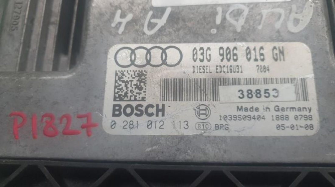 Calculator ecu Audi A4 (2004-2008) [8EC, B7] 0281012113