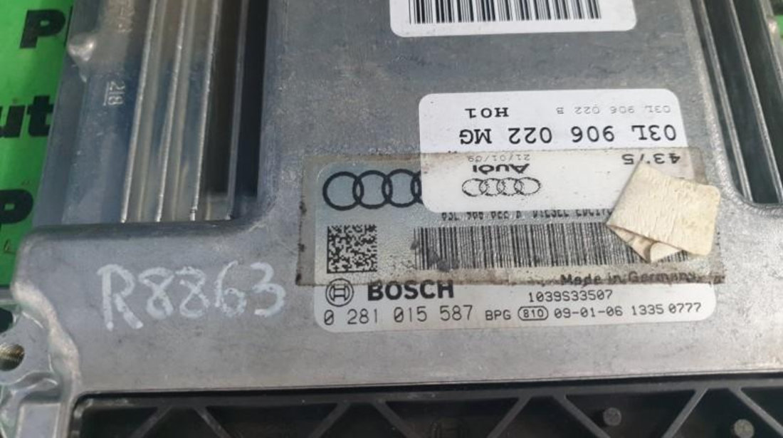 Calculator ecu Audi A4 (2007->) [8K2, B8] 0281015587