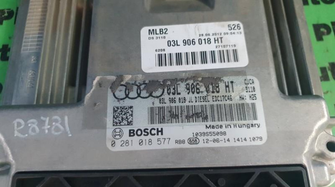 Calculator ecu Audi A4 (2007->) [8K2, B8] 0281018577