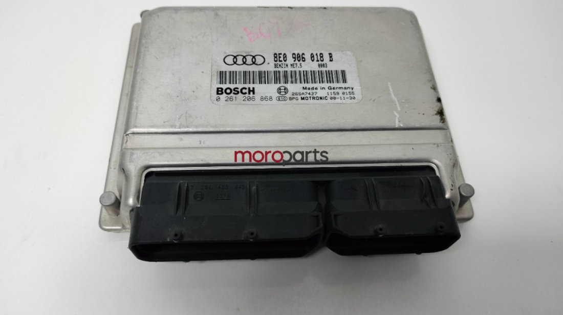 Calculator ECU AUDI A4 II (8E2, B6) [ 2000 - 2005 ] T (AVJ) 110KW|150HP OEM 8E0906018B / 0261206868