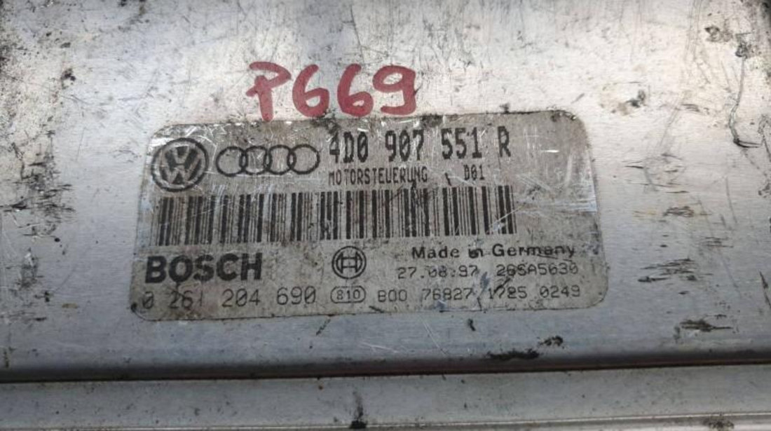Calculator ecu Audi A6 (1997-2004) [4B, C5] 0261204690