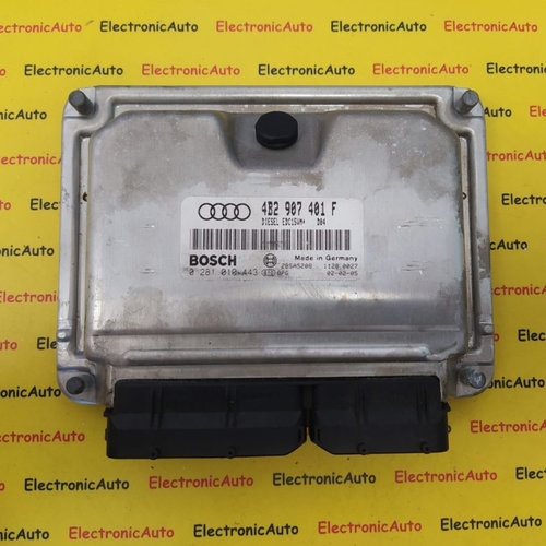 Calculator ECU Audi A6, 4B2907401F, 0281010443, EDC15VM
