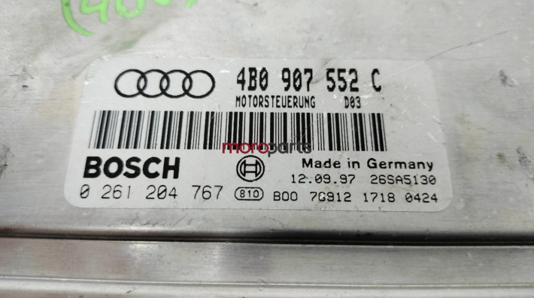 Calculator ECU Audi A6 C5 (1997-2004) 4B0907552C OEM 4B0907552C