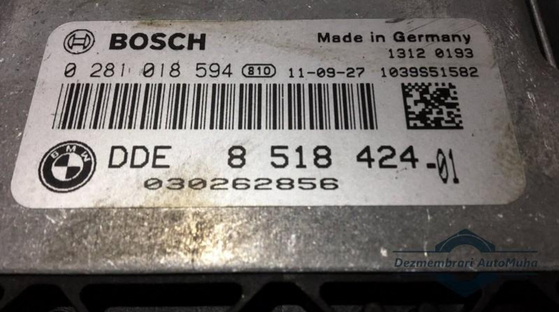 Calculator ecu BMW Seria 1 (2010->) [F20] 0281018594