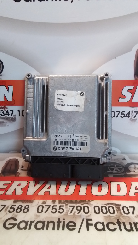 Calculator ECU BMW Seria 3 (1998-2005) [E46] 2.0 Motorina 2001, 7794624 / 0 281 011 122 / 0281011122