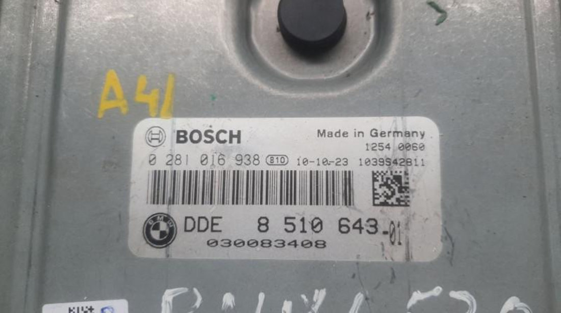 Calculator ecu BMW Seria 5 (2010->) [F10] 0281016938