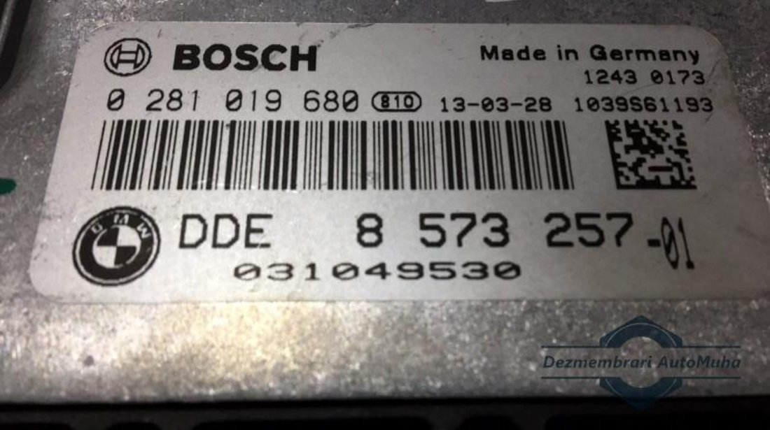Calculator ecu BMW Seria 5 (2010->) [F10] 0281019680