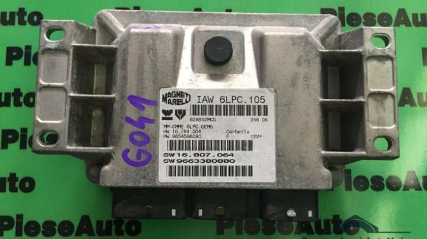 Calculator ecu Citroen C3 (2002->) [FC_] 9654596080