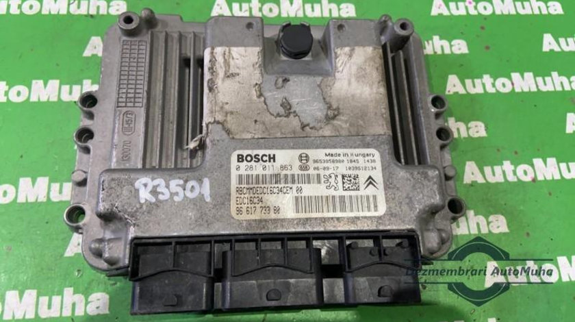 Calculator ecu Citroen C4 (2009->) [B7] 0281011863