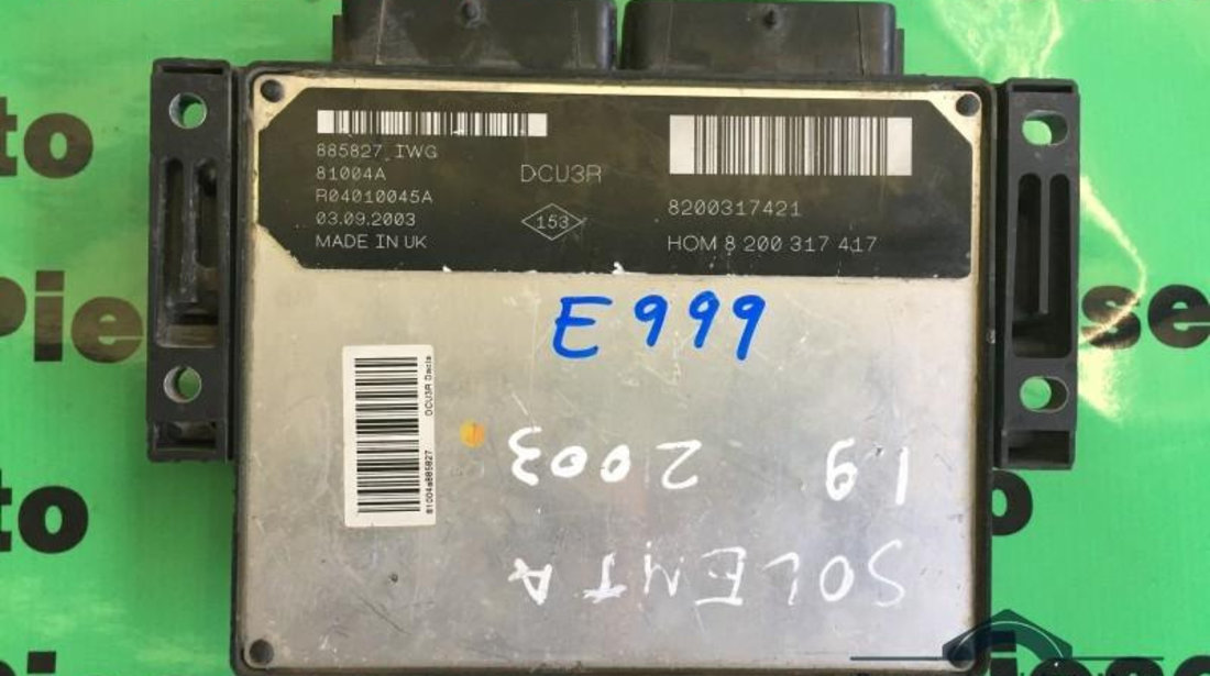 Calculator ecu Dacia Solenza (2003->) HOM8200317417