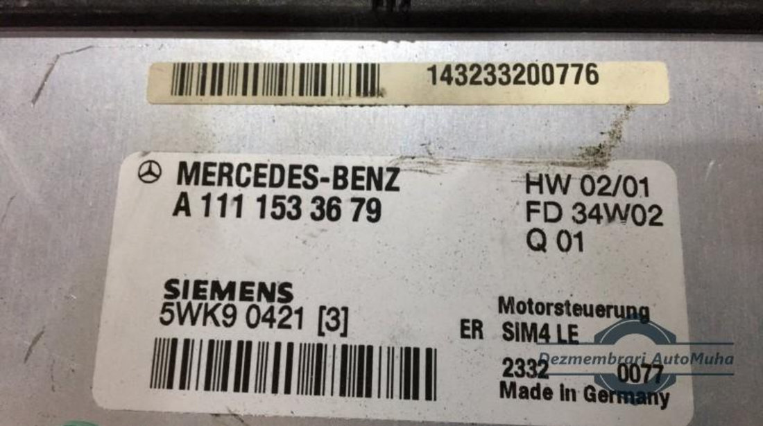 Calculator ecu Mercedes CLK (2002-2009) [C209] a1111533679