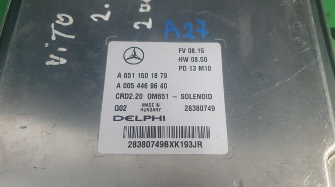 Calculator ecu Mercedes Sprinter 2 (2006->) [906] a6519003403