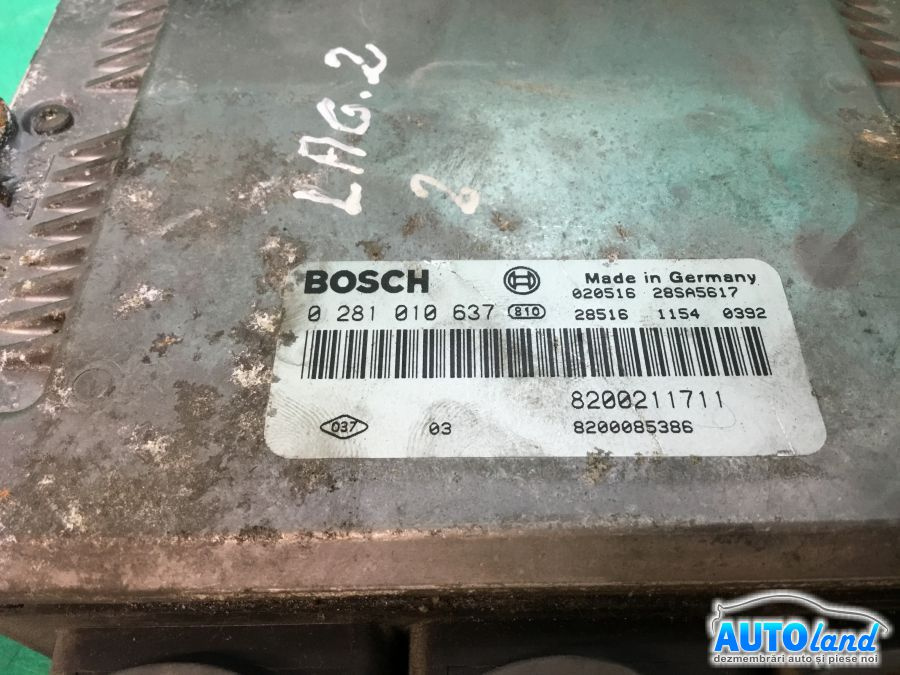 Calculator Ecu Motor 0281010637 2.2 DCI Renault LAGUNA II BG0/1 2001