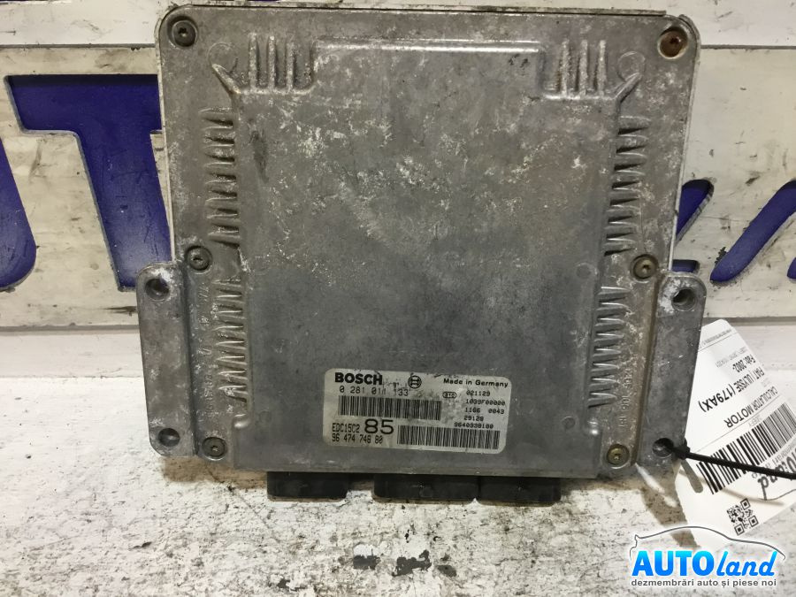 Calculator Ecu Motor 0281011133 2.2 JTD Fiat ULYSSE 179AX 2002