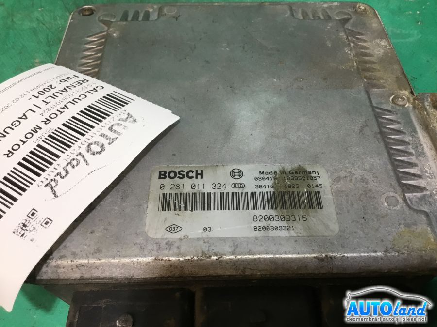 Calculator Ecu Motor 0281011324 1.9 DCI Renault LAGUNA II BG0/1 2001