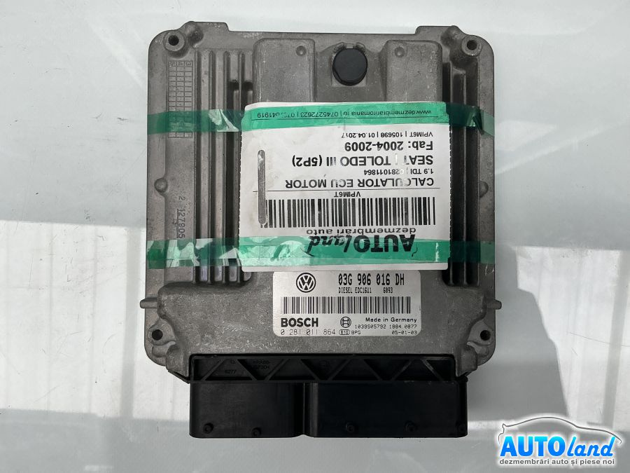 Calculator Ecu Motor 0281011864 1.9 TDI Seat TOLEDO III 5P2 2004-2009