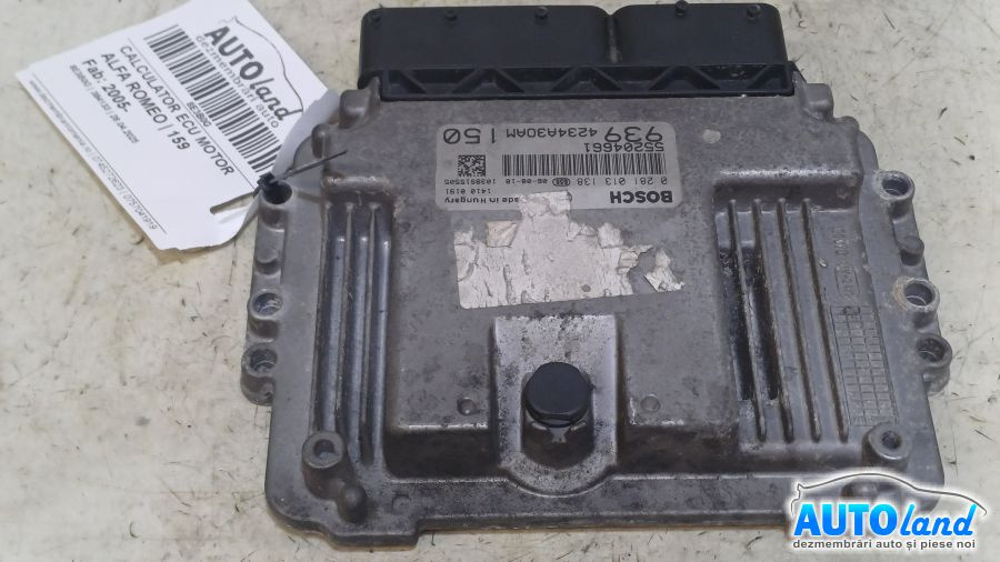 Calculator Ecu Motor 0281013138 Alfa Romeo 159 2005