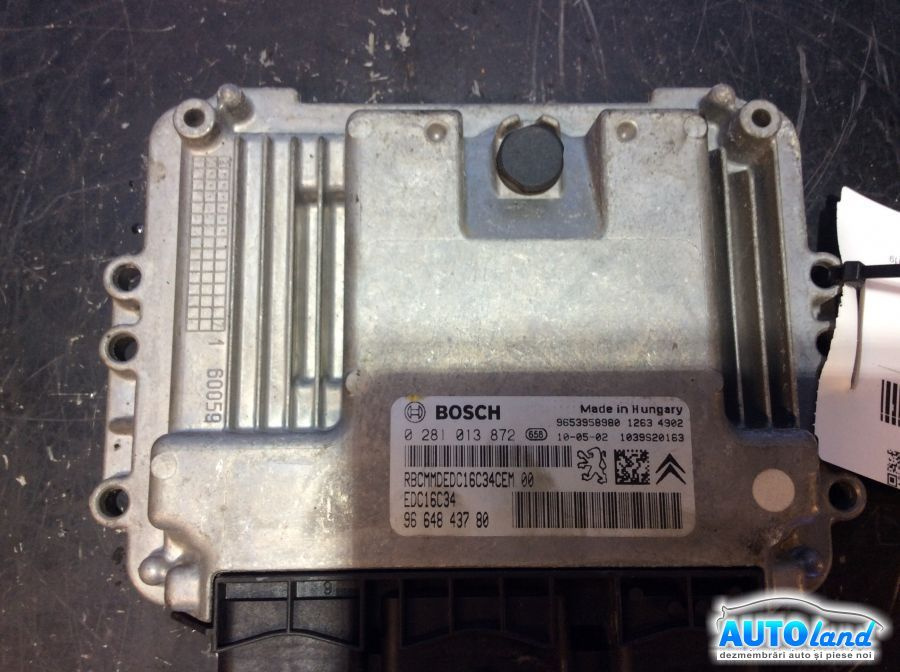 Calculator Ecu Motor 0281013872 Peugeot 308 4A ,4C 2007
